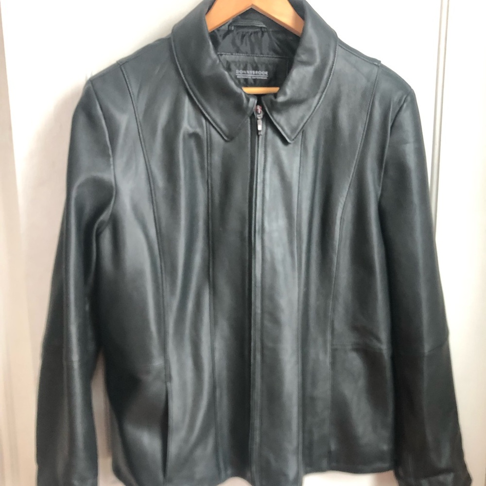 Donnybrook Black Zip Jacket XL Womens  Collared Lined Solid Regular Size XL.